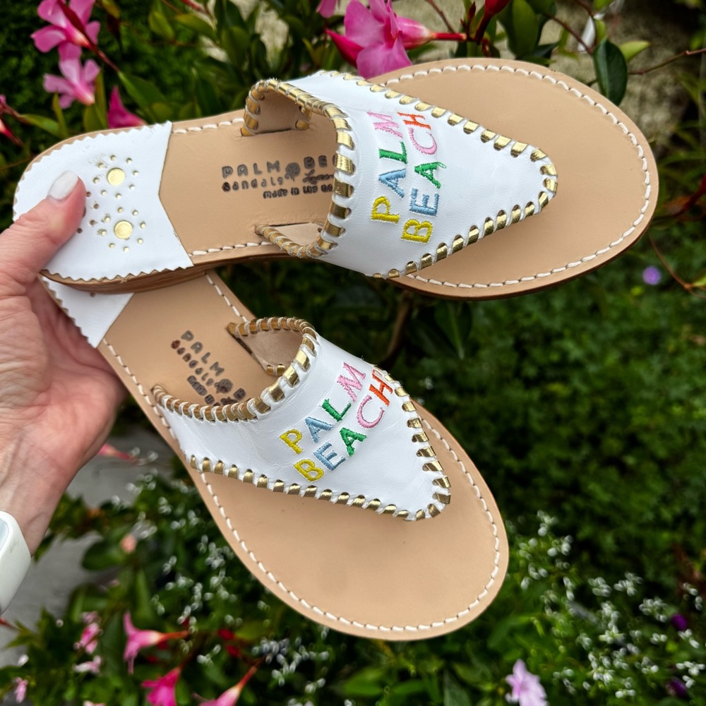 Palm Beach Monogram Sandals - Picture 3 of 11